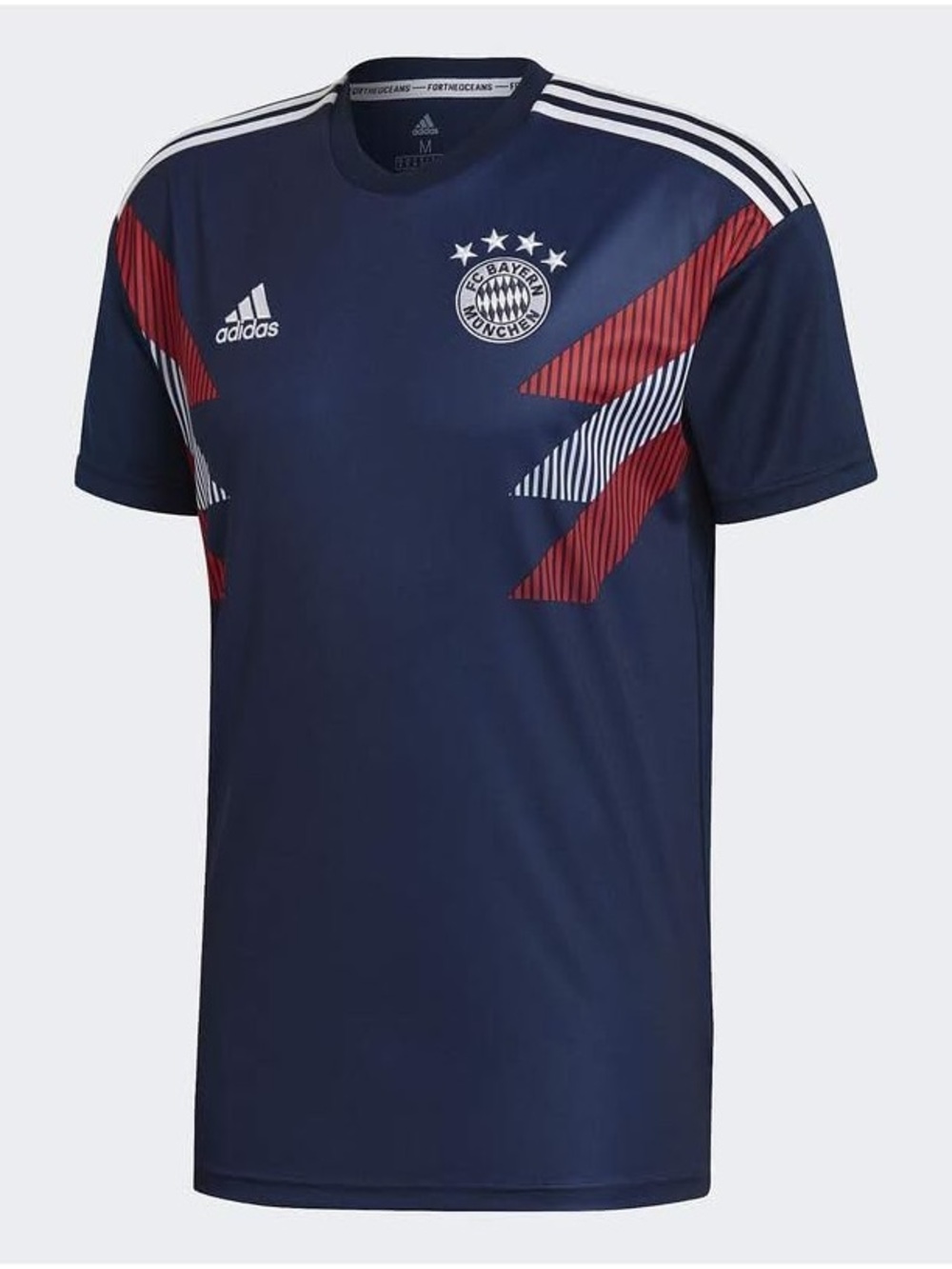 RARE Adidas FC Bayern München Training Jersey Navy Chevron Telekom Sponsor NWT M